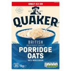 Quaker British Porridge Rolled Oats RRP (Case of 6) - Honesty Sales