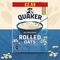 Quaker British Porridge Rolled Oats RRP (Case of 6) - Honesty Sales