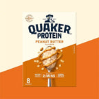 Quaker High in Protein Peanut Butter Porridge Sachets 8x43g (Case of 6) - Honesty Sales
