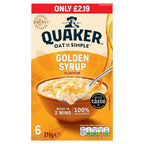 Quaker Oat So Simple Golden Syrup Porridge Sachets RRP (Case of 8) Quaker Oat