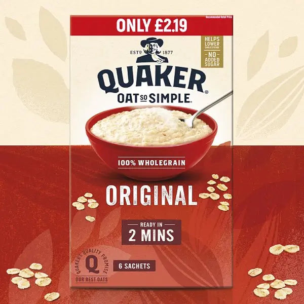 Quaker Oat So Simple Original Porridge Sachets (Case of 8) Secondary image