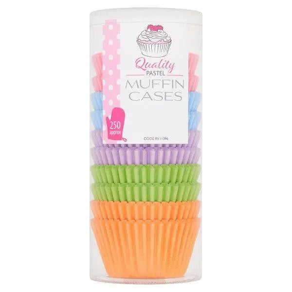 Quality Pastel Muffin Cases - Sets of 250 - Honesty Sales Main image