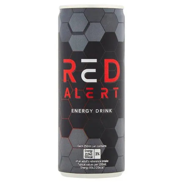 Red Alert Energy Drink 250ml (Case of 24) - Honesty Sales Main image
