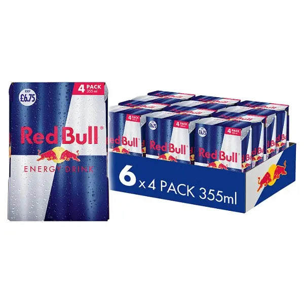 Red Bull Energy Drink 4 x 355ml (Case of 6) - Honesty Sales
