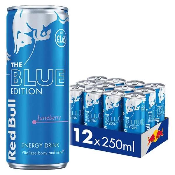 Red Bull Energy Drink Blue Edition 250ml (Case of 12)  Honesty Sales U.K