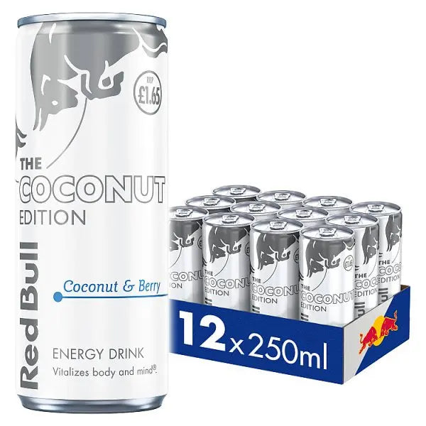 Red Bull Energy Drink Coconut Edition 250ml 12 Pack (Case o 12) - Honesty Sales