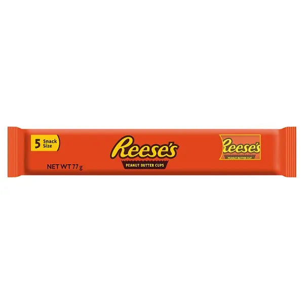 Reese's Milk Chocolate and Peanut Butter Cups, Multipack (5 Pack), 77g (Case of 18) Reese's Main image