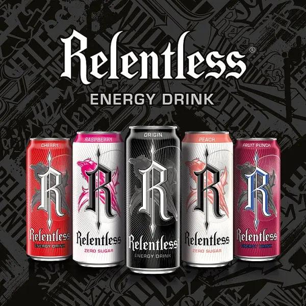 Relentless Fruit Punch Energy Drink 500ml (Case of 12)  Honesty Sales U.K