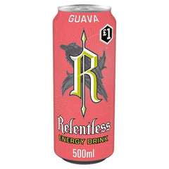 Relentless Guava Energy Drink 500m  Honesty Sales U.K