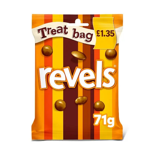 Revels Milk Chocolate with Raisins, Coffee or Orange Treat Bag (Case of 20) Revels
