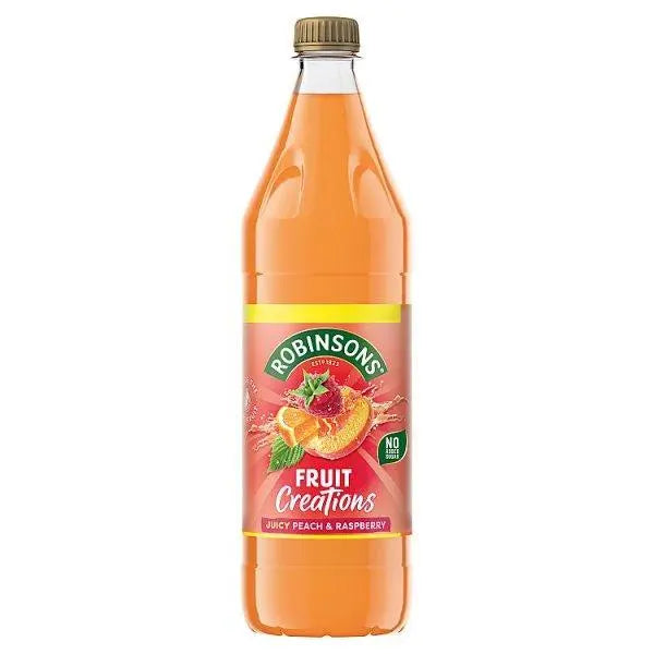 Robinsons Fruit Creations Peach & Raspberry Squash 750ml (Case of 8) - Honesty Sales
