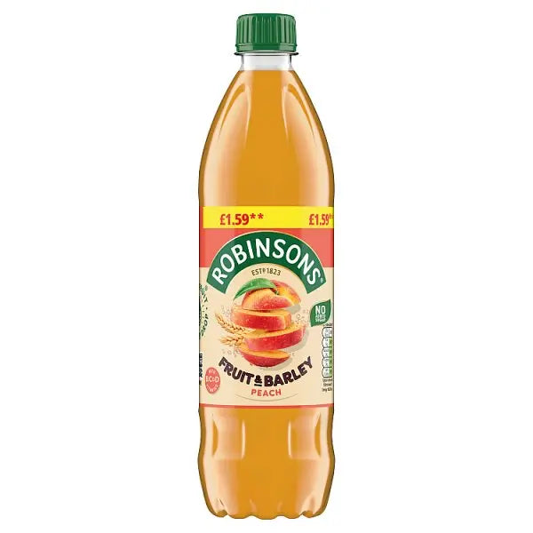 Robinsons Fruit & Barley Peach Squash PMP 750ml (Case of 12)  Honesty Sales U.K Main image
