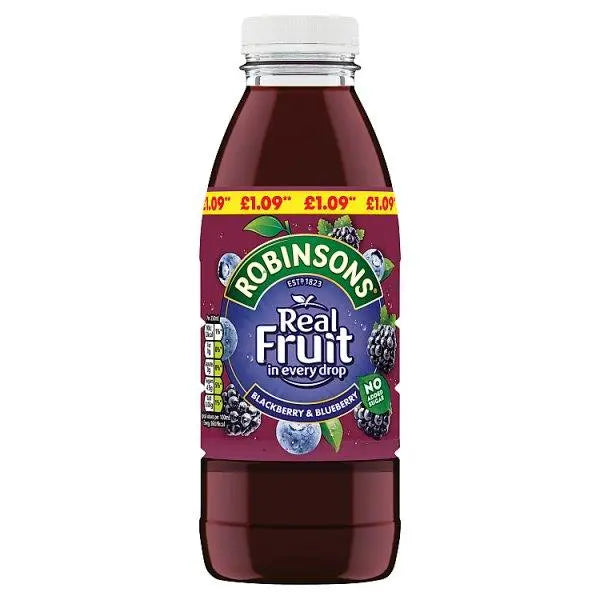 Robinsons Ready To Drink Blackberry & Blueberry Juice Drink PMP 500ml (Case of 12) - Honesty Sales Hauptbild