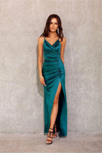 Roco Fashion Lamelia maxi dress with an open back is made of delicate and soft-touch fabric - Honesty Sales