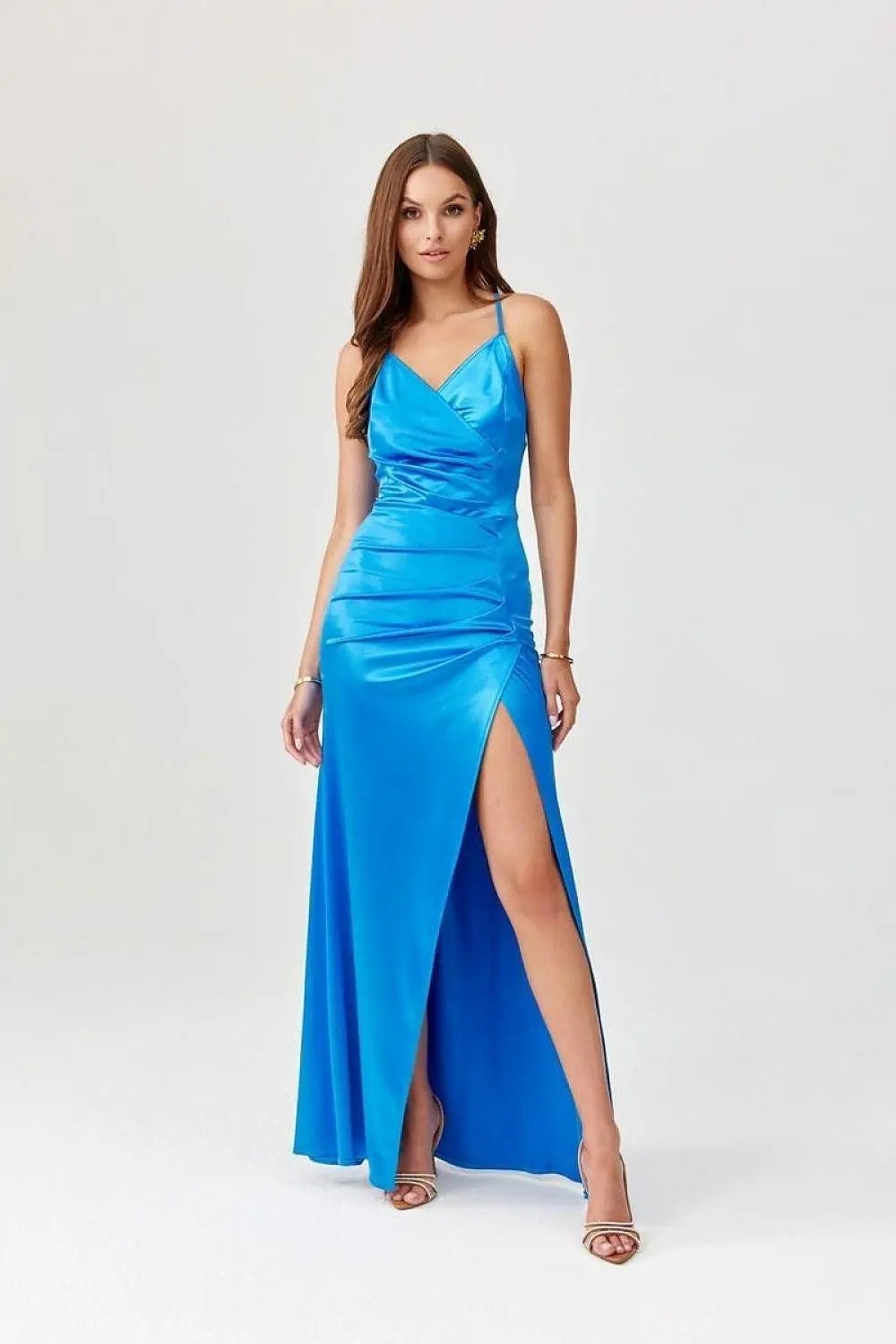 Roco Fashion Lamelia maxi dress with an open back is made of delicate and soft-touch fabric - Honesty Sales