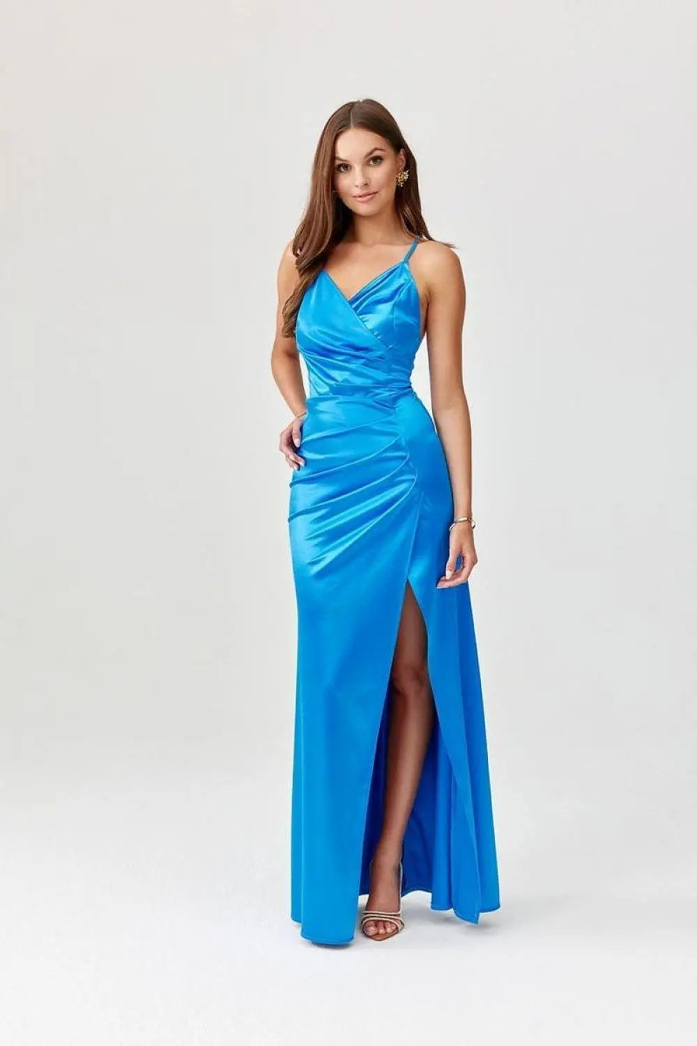 Roco Fashion Lamelia maxi dress with an open back is made of delicate and soft-touch fabric - Honesty Sales