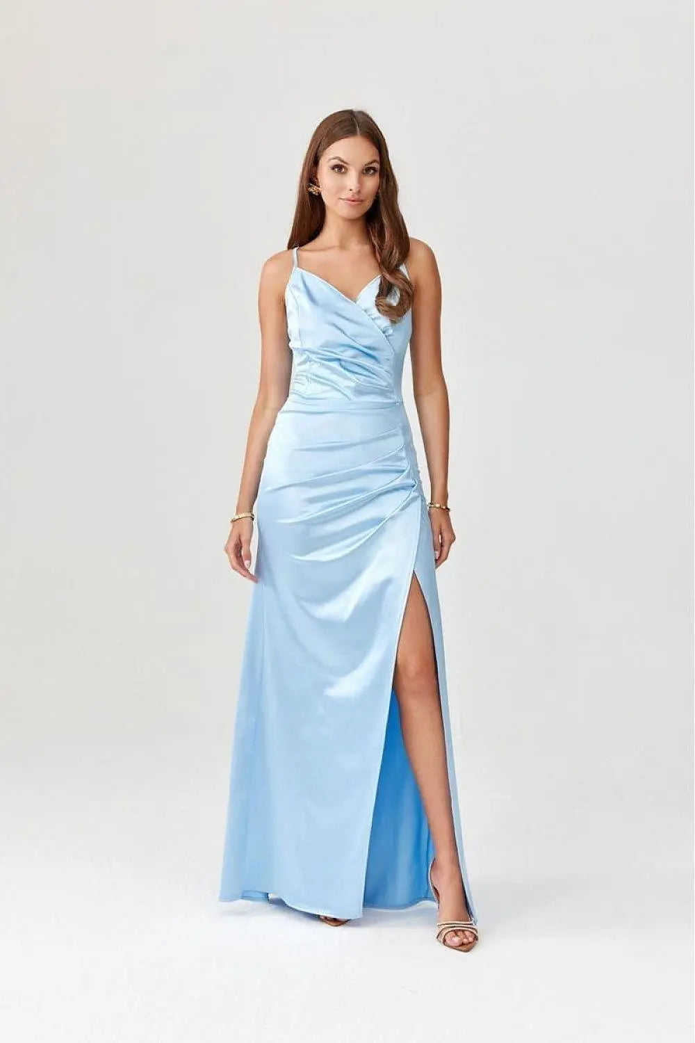Roco Fashion Lamelia maxi dress with an open back is made of delicate and soft-touch fabric - Honesty Sales