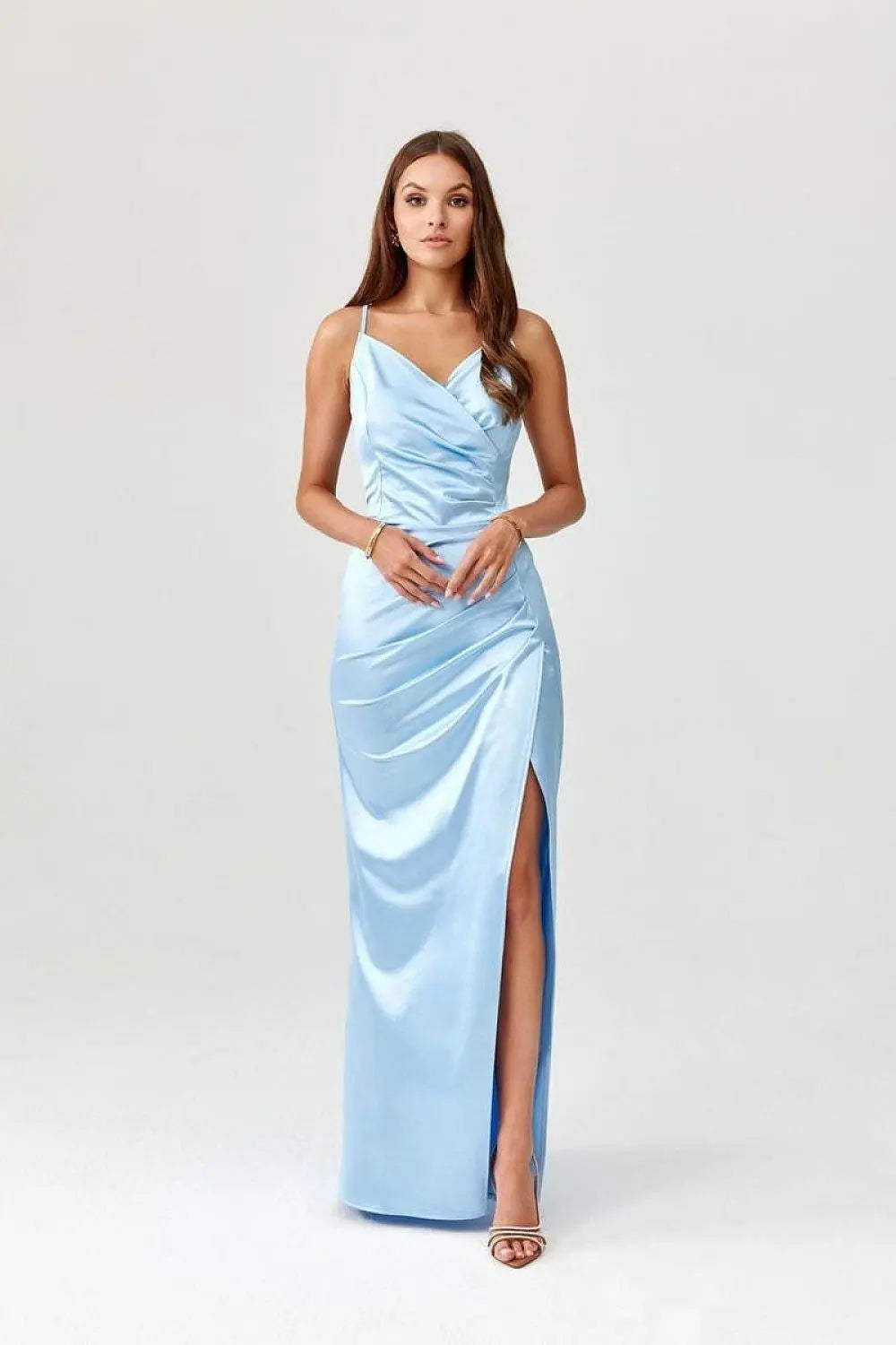 Roco Fashion Lamelia maxi dress with an open back is made of delicate and soft-touch fabric - Honesty Sales