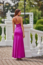 Roco Fashion Lamelia maxi dress with an open back is made of delicate and soft-touch fabric - Honesty Sales
