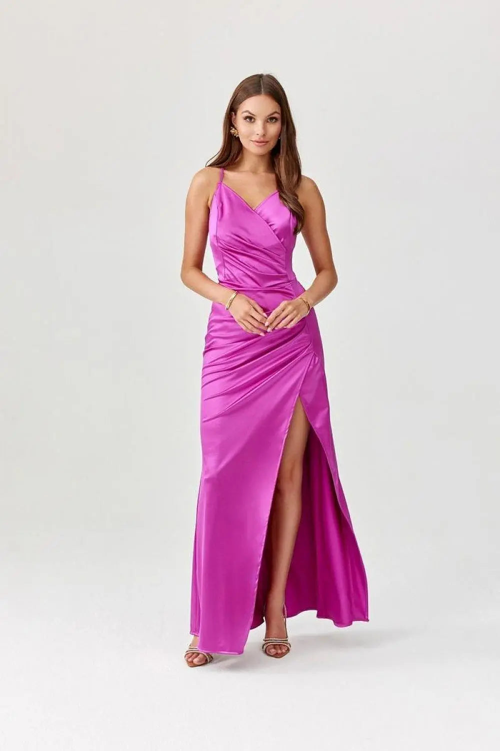 Roco Fashion Lamelia maxi dress with an open back is made of delicate and soft-touch fabric - Honesty Sales