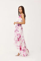 Roco Fashion maxi dress is made of light and delicate chiffon, which will be very comfortable to wear - Honesty Sales