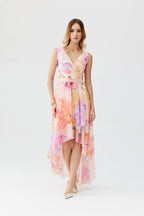 Roco Fashion maxi dress is made of light and delicate chiffon, which will be very comfortable to wear - Honesty Sales