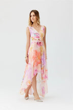 Roco Fashion maxi dress is made of light and delicate chiffon, which will be very comfortable to wear - Honesty Sales