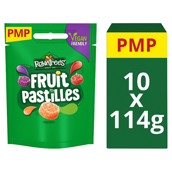 Rowntree's Fruit Pastilles Sweets Sharing Bag 114g (10 x 114g)