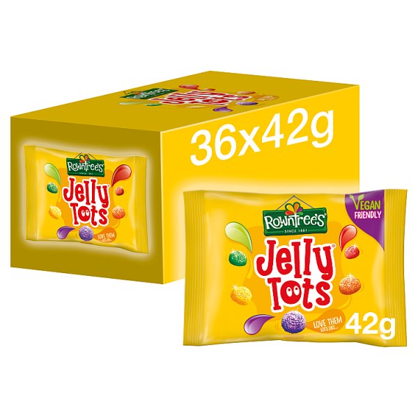 Rowntree's Jelly Tots Sweets Bag 42g (36 x 42g)