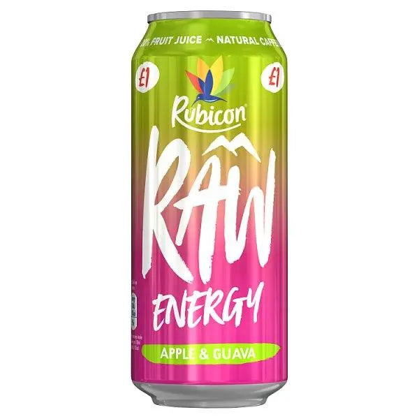 Rubicon Raw Energy Apple & Guava 500ml (Case of 12) - Honesty Sales