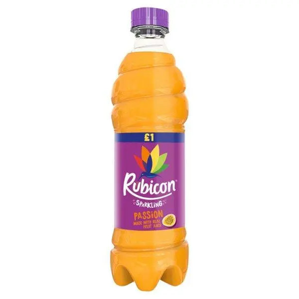 Rubicon Sparkling Passion Fruit Juice Drink 500ml (Case of 12) - Honesty Sales