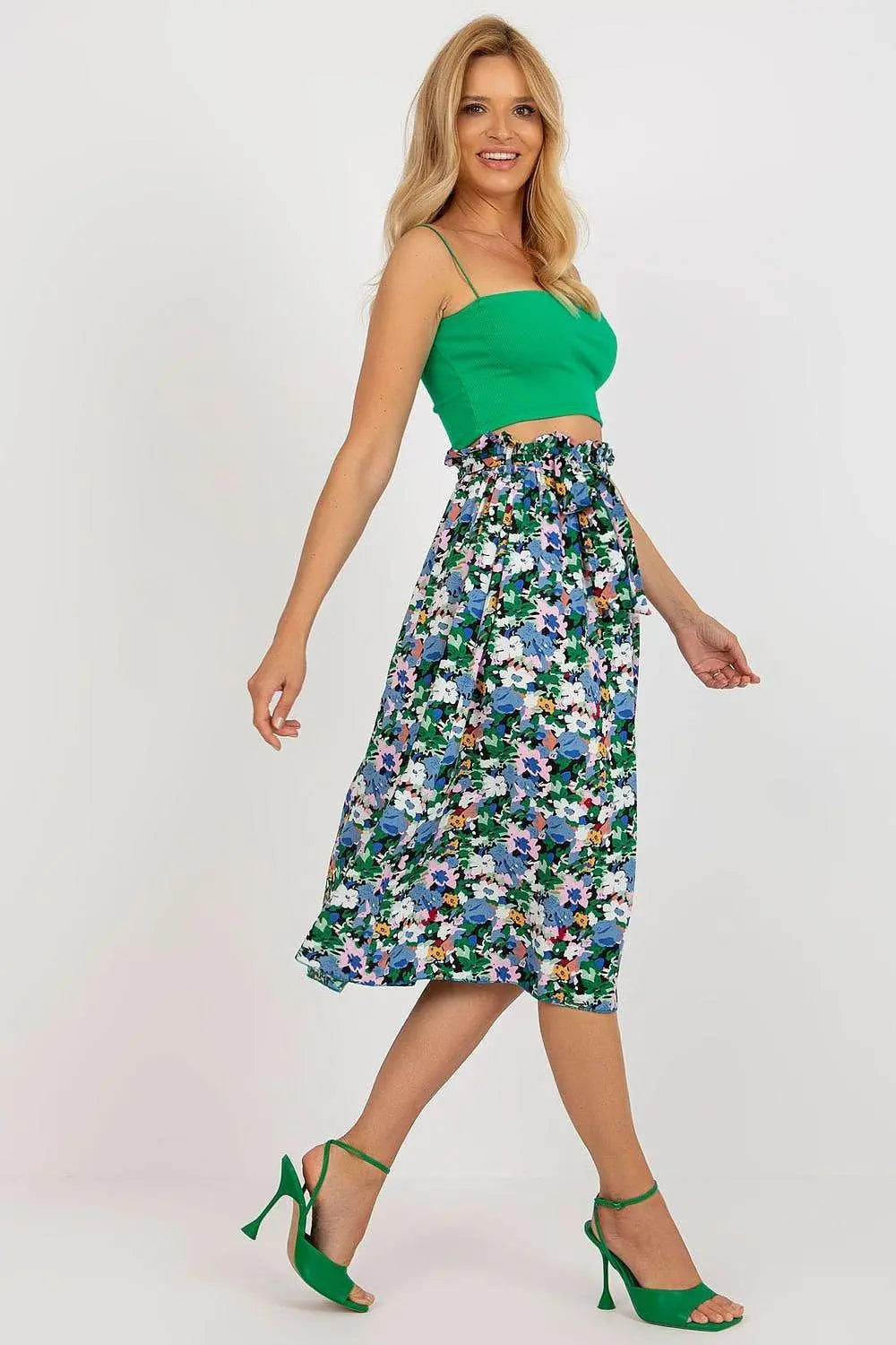 Rue Paris floral fabric skirt Secondary image