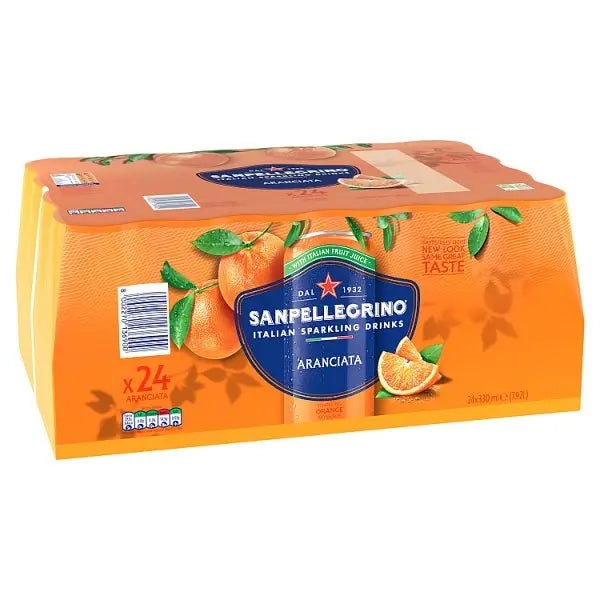 San Pellegrino Orange 24x330ml (Case of 24)  Honesty Sales U.K