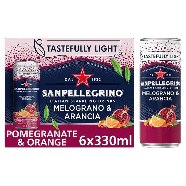 San Pellegrino Pomegranate & Orange 6x330ml (Case of 4) - Honesty Sales