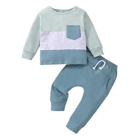 Baby Clothes Newborn Girl Boy 2Pcs Cotton Rainbow Fall Outfits Girls Clothing Suit - Honesty Sales U.K