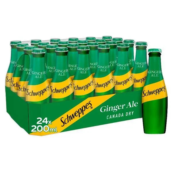 Schweppes Canada Dry Ginger Ale 200ml (Case of 24) - Honesty Sales U.K