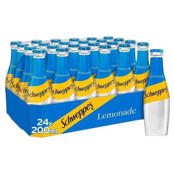 Schweppes Lemonade 200ml (Case of 24) - Honesty Sales U.K