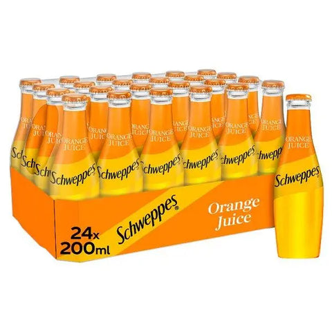 Schweppes Orange Juice 200ml (Case of 24) - Honesty Sales U.K