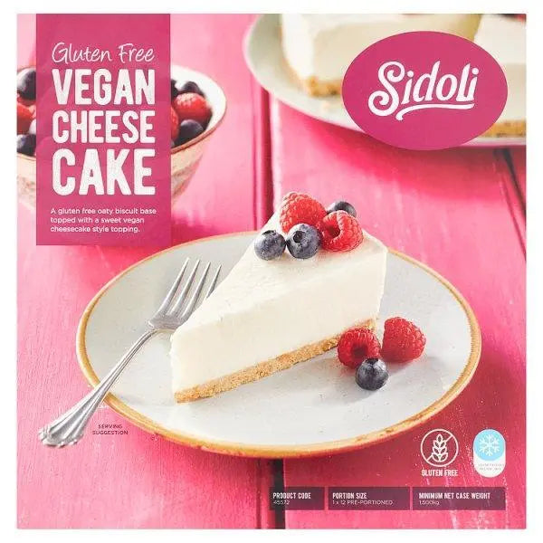 Sidoli Gluten Free Vegan Cheese Cake 1.500kg (Case of 6) - Honesty Sales Image principale du produit