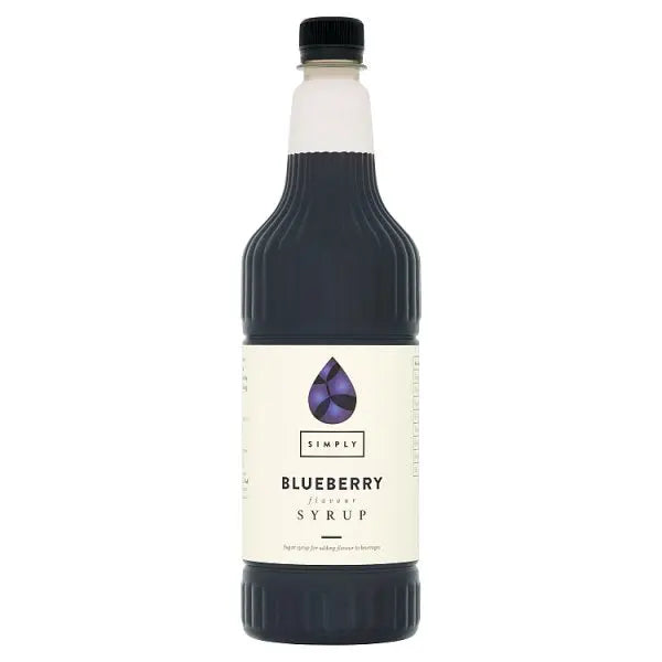 Simply Blueberry Flavour Syrup 1ltr - Honesty Sales