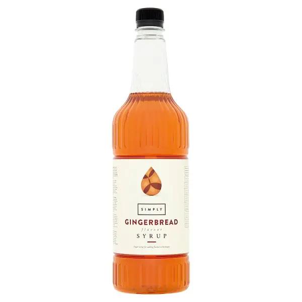Simply Gingerbread Flavour Syrup 1L - Honesty Sales U.K