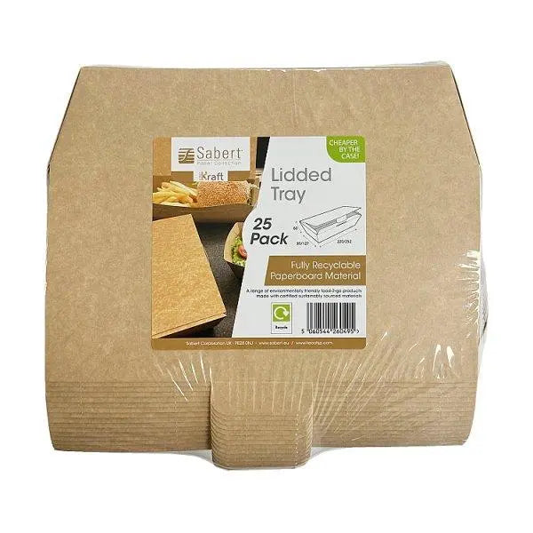 Simply Kraft Lidded Tray - Sets of 25 - Honesty Sales Hauptbild
