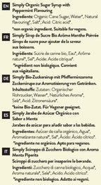 Simply Organic Peppermint Syrup - Honesty Sales U.K