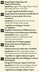 Simply Organic Peppermint Syrup - Honesty Sales U.K