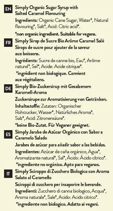 Simply Organic Salted Caramel Syrup - Honesty Sales U.K