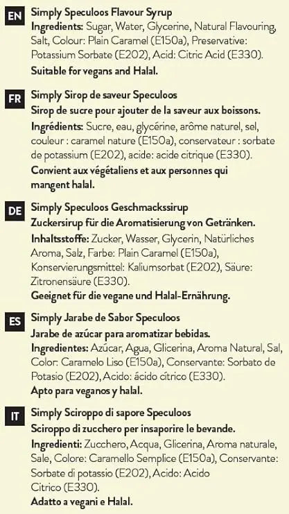 Simply Speculoos Caramelised Biscuit Syrup - Honesty Sales U.K