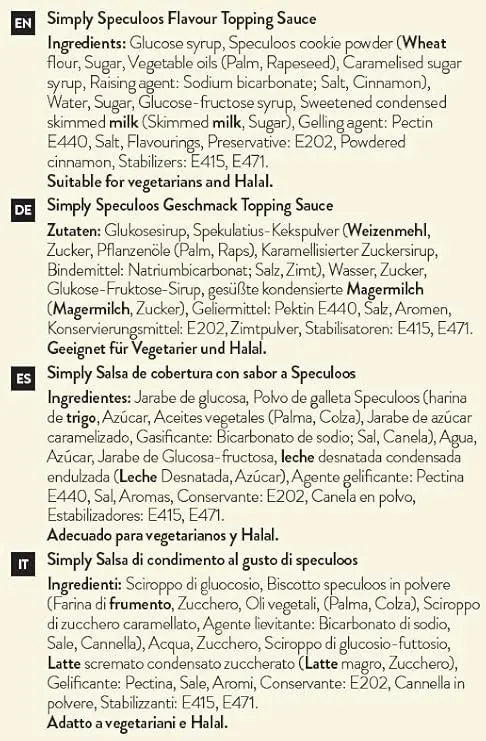 Simply Speculoos Caramelised Biscuit Topping Sauce Simply