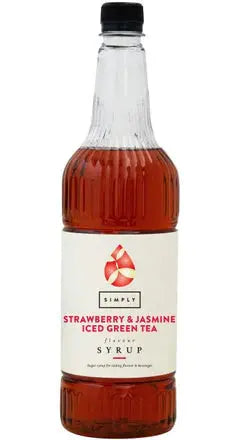 Simply Strawberry and Jasmine Iced Green Tea Syrup - Honesty Sales U.K Main image
