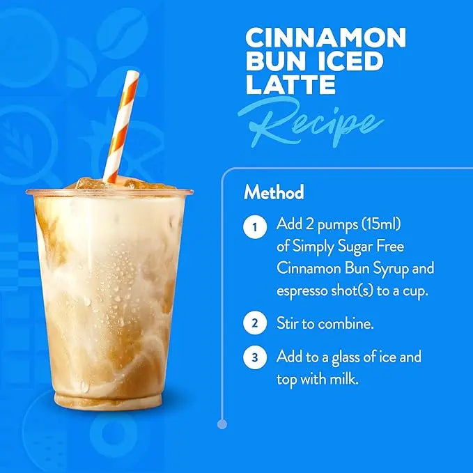 Simply Sugar Free Cinnamon Bun Syrup  Honesty Sales U.K