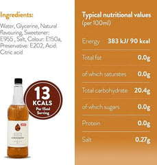 Simply Sugar Free Cinnamon Syrup - Honesty Sales U.K